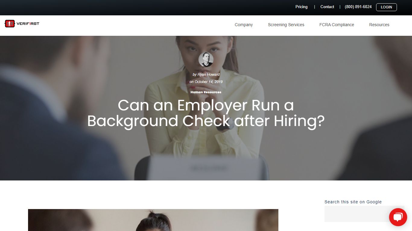 Can an Employer Run a Background Check after Hiring? - VeriFirst