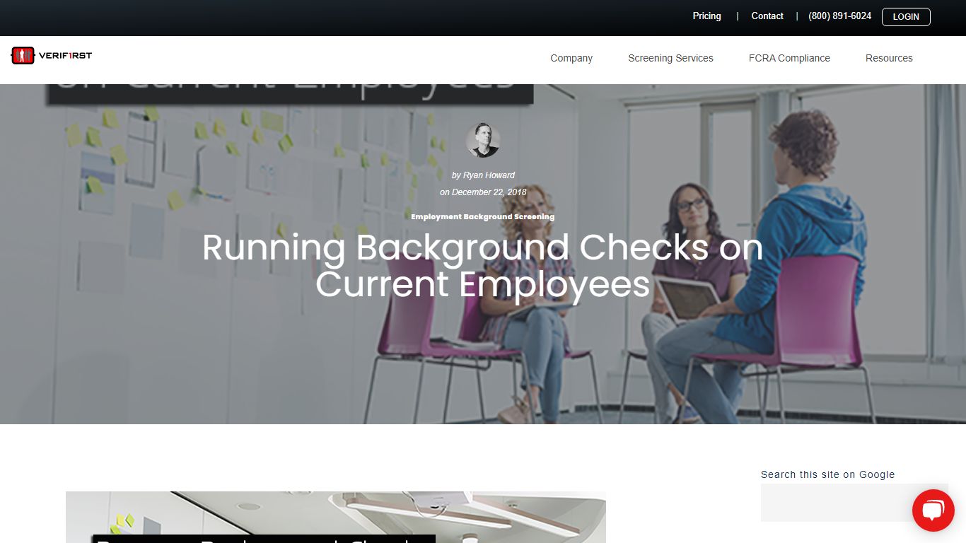 Running Background Checks on Current Employees - VeriFirst