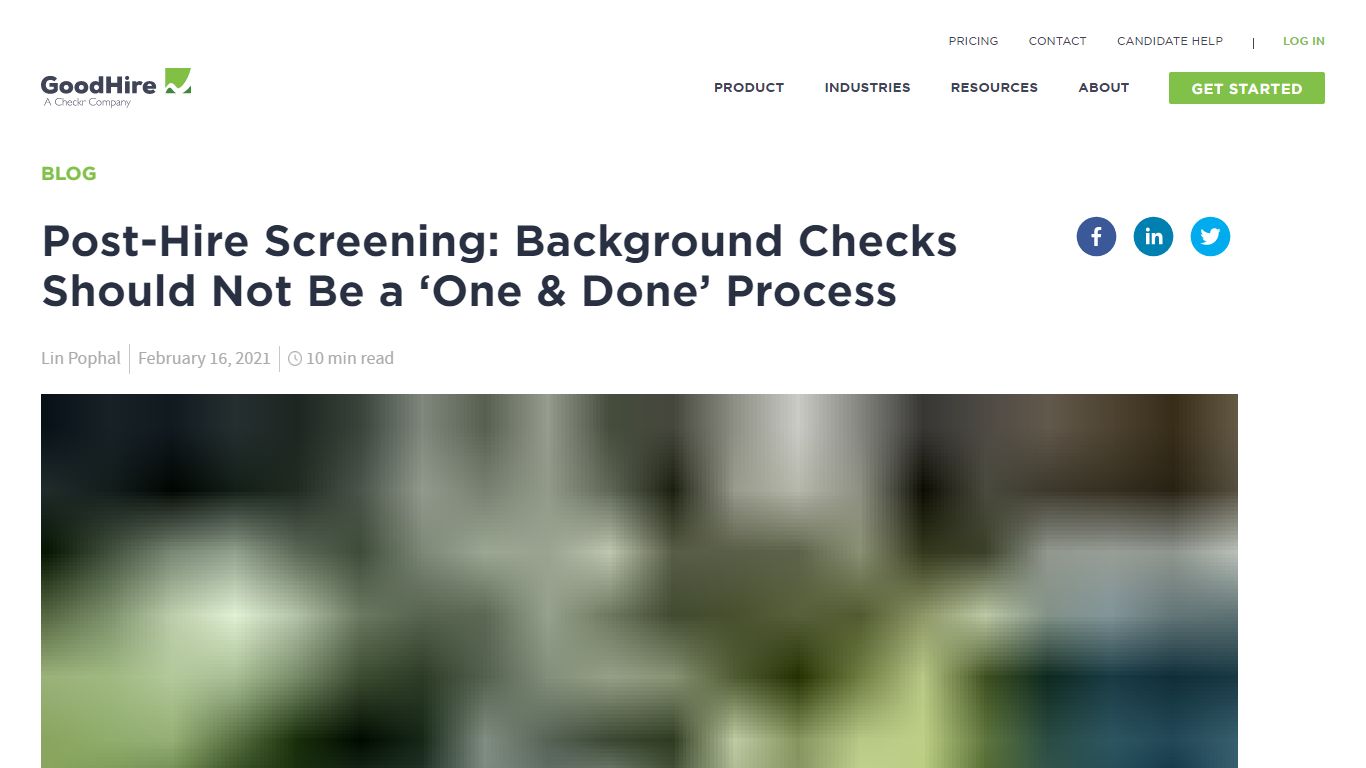 Post-Hire Background Checks on Employees | GoodHire