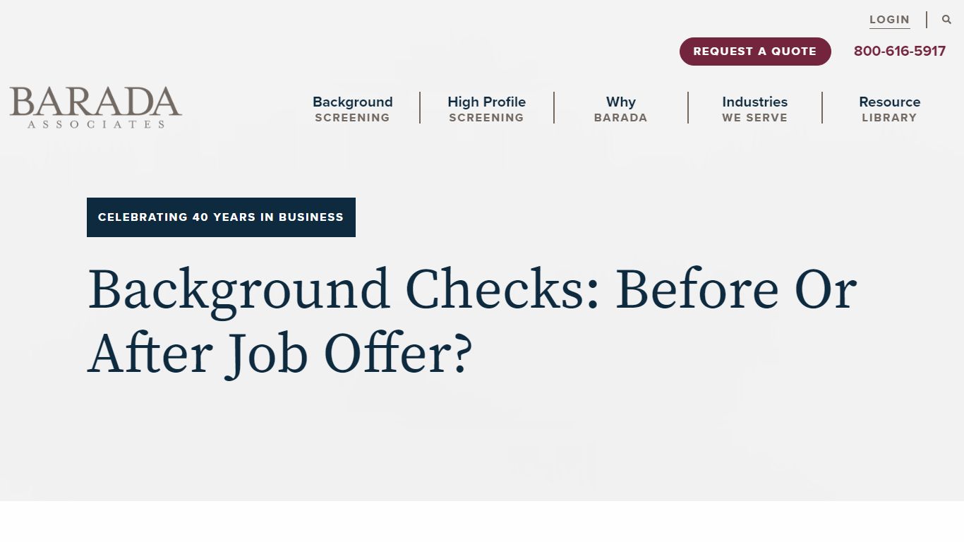 Background Checks: Before Or After Job Offer? - Barada